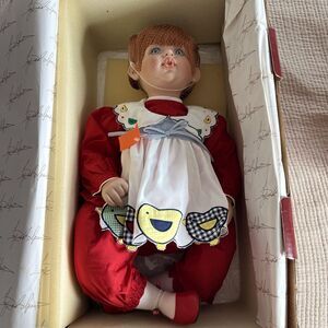 Fayzah Spanos Chick a Dee Porcelain Girl Doll Boxed Precious Heirloom Collection